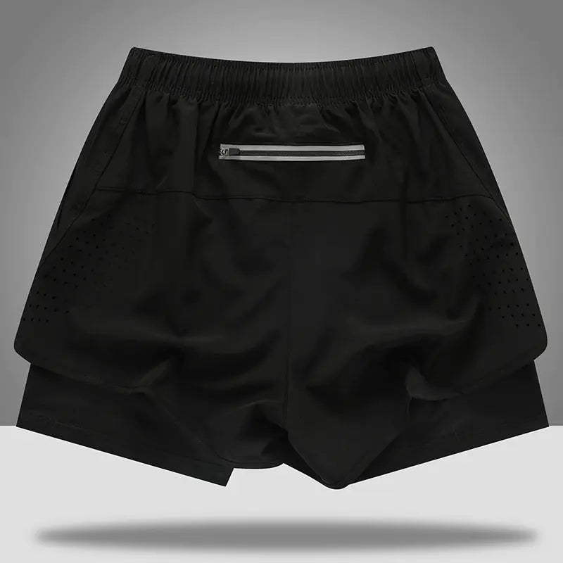 Men's Quick-Dry Running Shorts with Breathable Liner