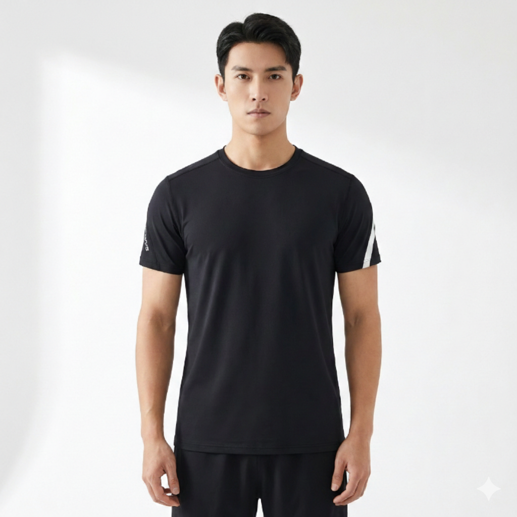 Minimalist Lines Sports T-Shirt for Running